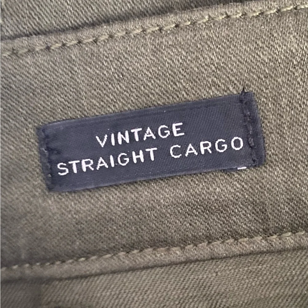 J.Crew Vintage Straight Cargo Utility Pants in Olive Green - Size 28